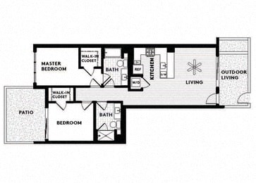 Vinz on Fairfax Apartments in Los Angeles, California C12 Floor Plan